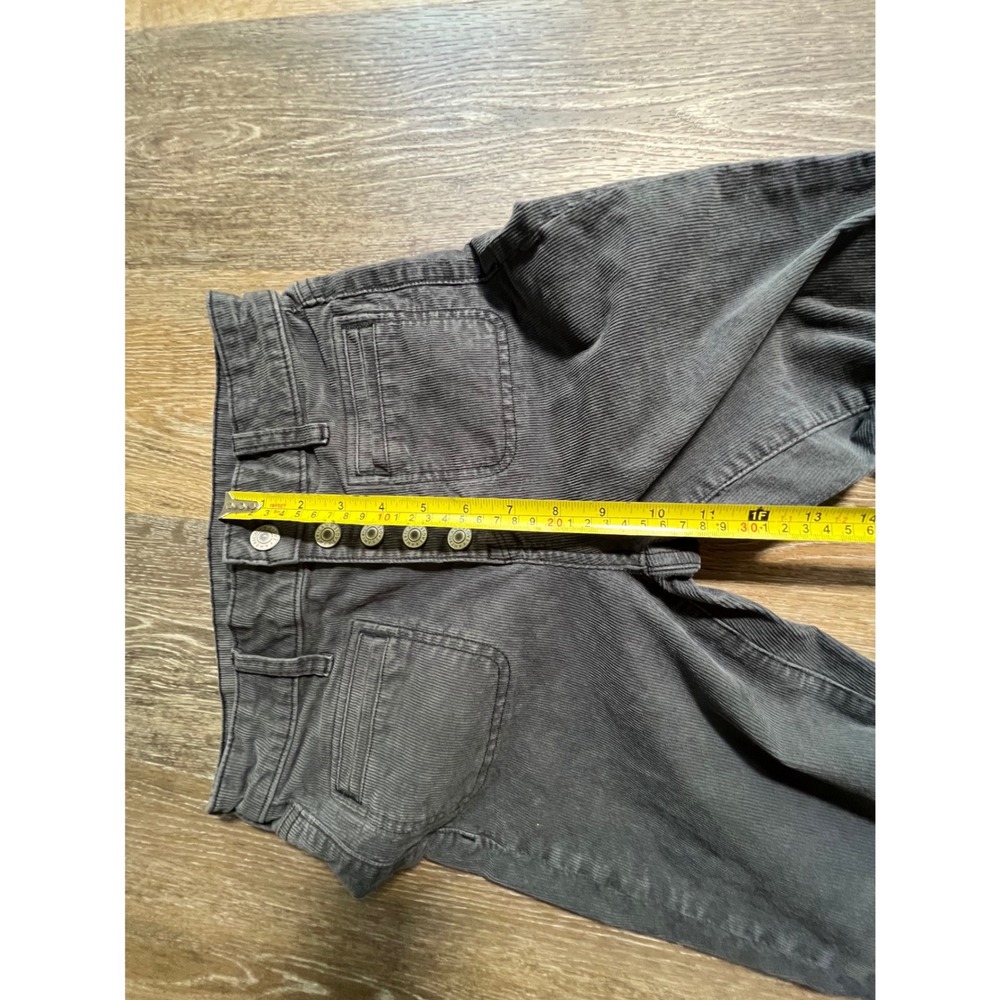 American Eagle Corduroy Flare Pants Womens 2 Gray Excellent High Rise Button Fly - Picture 4 of 9